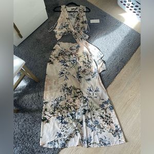 2 piece set. American Threads NWT. SZ M. Pink Floral.